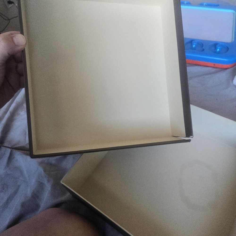 Chic Cream and Brown Storage Box